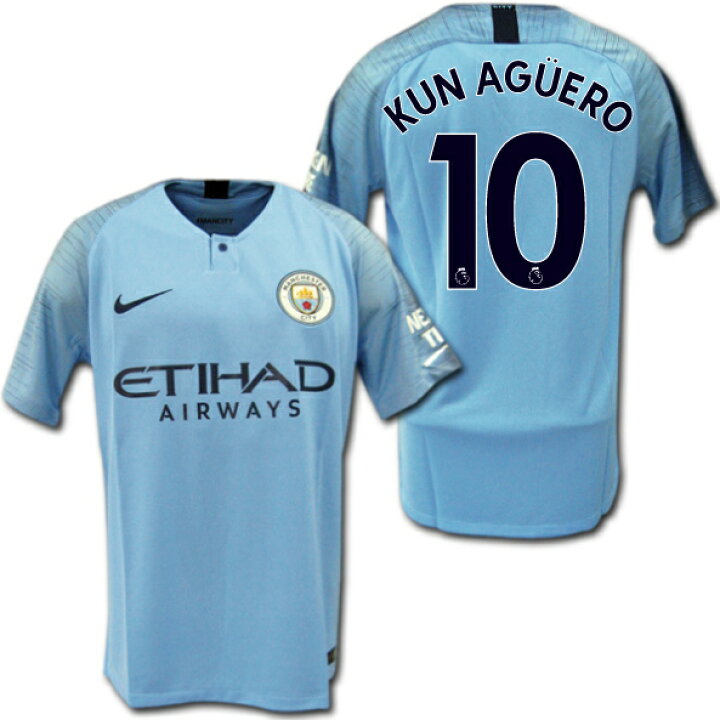 楽天市場】マンチェスターシティ 18/19 ホーム(水色) ＃10 KUN AGUERO 