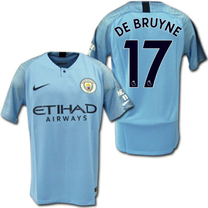 楽天市場】マンチェスターシティ 18/19 ホーム(水色) ＃17 DE BRUYNE 