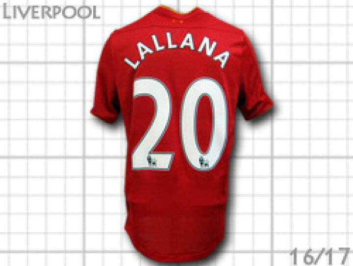 楽天市場】16/17 リバプール ホーム（赤） #20 LALLANA アダム 