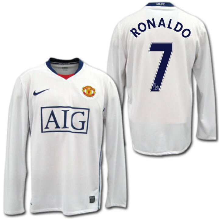 楽天市場】【奇跡の再入荷！】08/09 マンチェスターUTD Away （白 