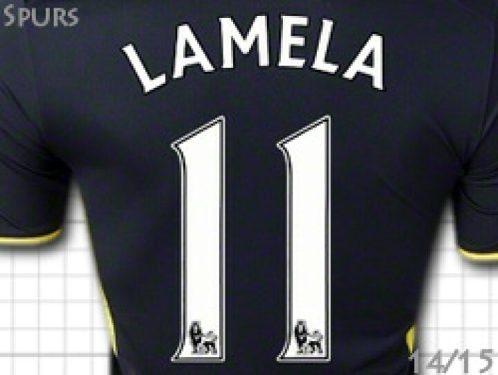 楽天市場】トッテナム・ホットスパー 14/15 アウェイ（黒） #11 LAMELA 