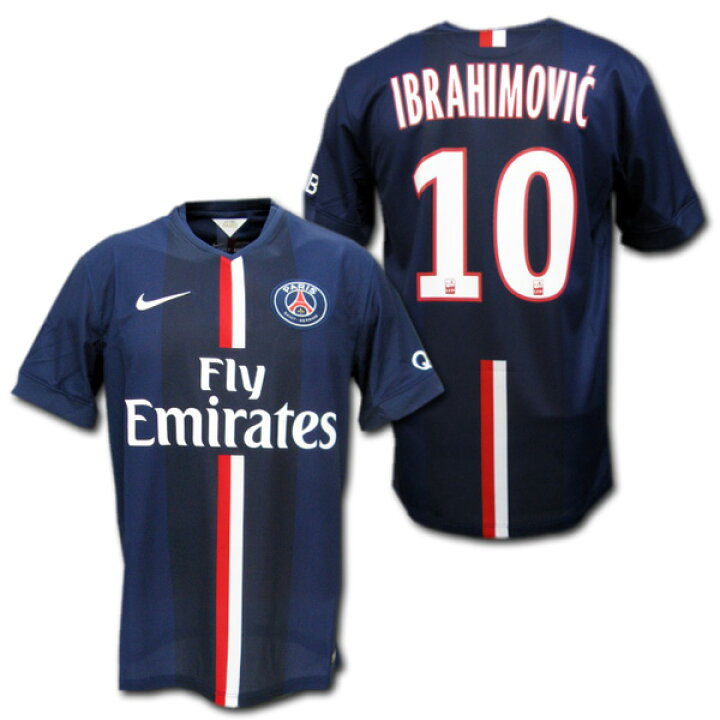 楽天市場 14 15 Psg パリサンジェルマン ホーム 紺 10 Ibrahimovic ズラタン イブラヒモビッチ ナイキ製 マーキング済みモデル O K A フットボール
