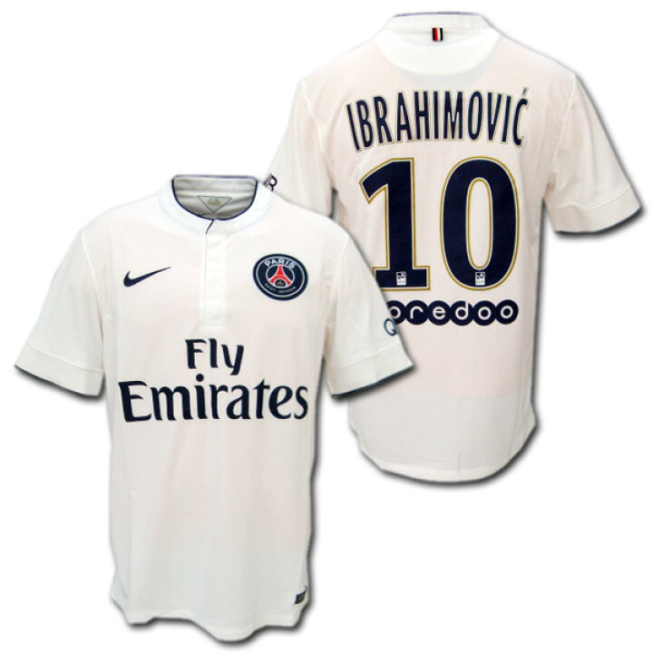 楽天市場】14/15 PSG パリサンジェルマン アウェイ（白） #10 