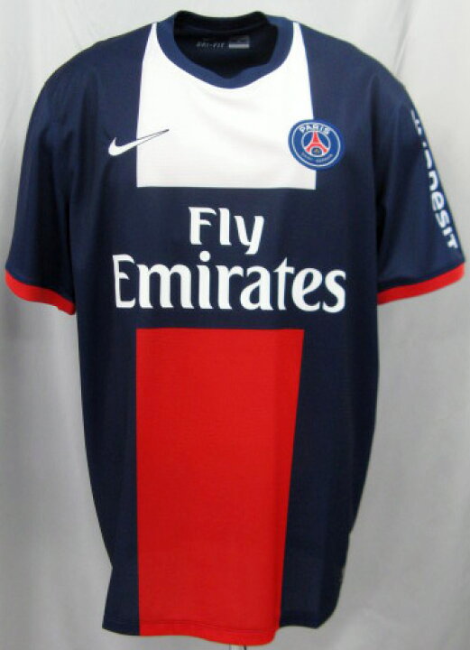 楽天市場 13 14 Psg パリサンジェルマン ホーム 紺 32 Beckham ベッカム 袖スポンサー加工済み ナイキ製 O K A フットボール