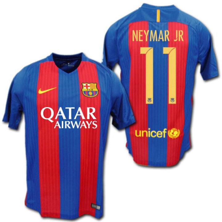 楽天市場 Fcバルセロナ 16 17 ホーム 青赤 11 Neymar Jr ネイマール ナイキ製 O K A フットボール