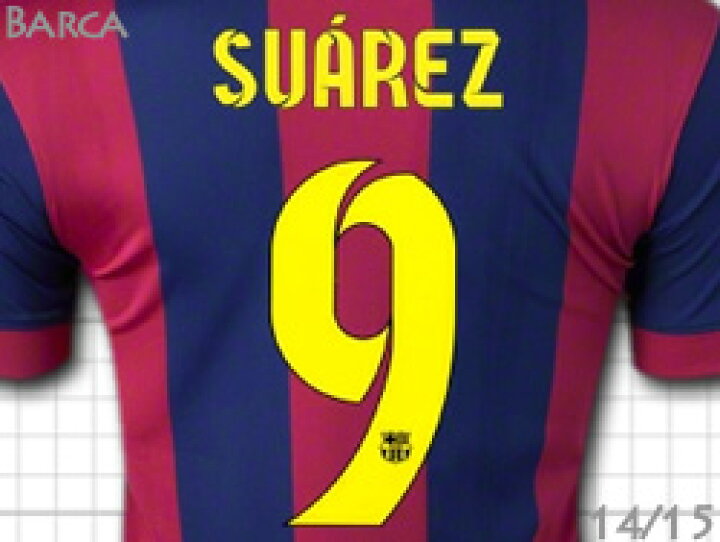 楽天市場】FCバルセロナ 14/15 ホーム #9 SUAREZ ルイス・スアレス 