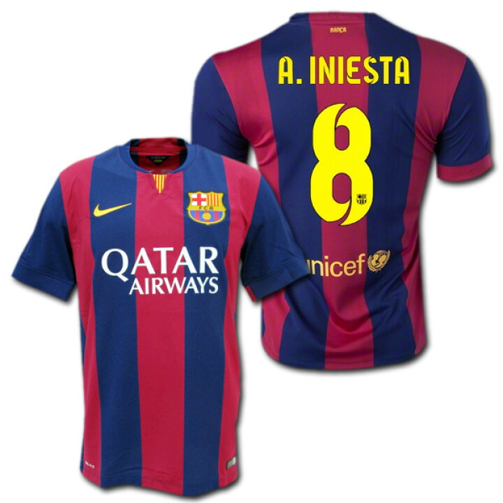 楽天市場】FCバルセロナ 14/15 ホーム #8 A.INIESTA イニエスタ ナイキ 