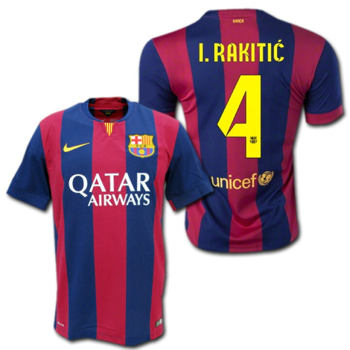 楽天市場】FCバルセロナ 14/15 ホーム #4 I.RAKITIC