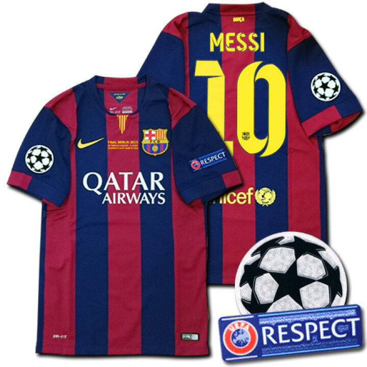 楽天市場】14/15 FCバルセロナ #10 MESSI メッシ CL決勝仕様 Home（青 