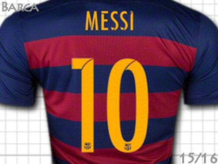 楽天市場】FCバルセロナ 15/16 ホーム（青赤） #10 MESSI メッシ NIKE 