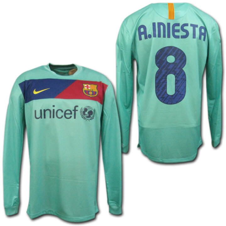 楽天市場】【送料無料！】 10/11 FCバルセロナ ＃8 A.INIESTA 