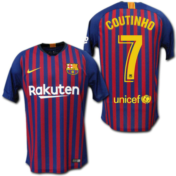 楽天市場】FCバルセロナ 18/19 ホーム（青赤） ＃7 COUTINHO 