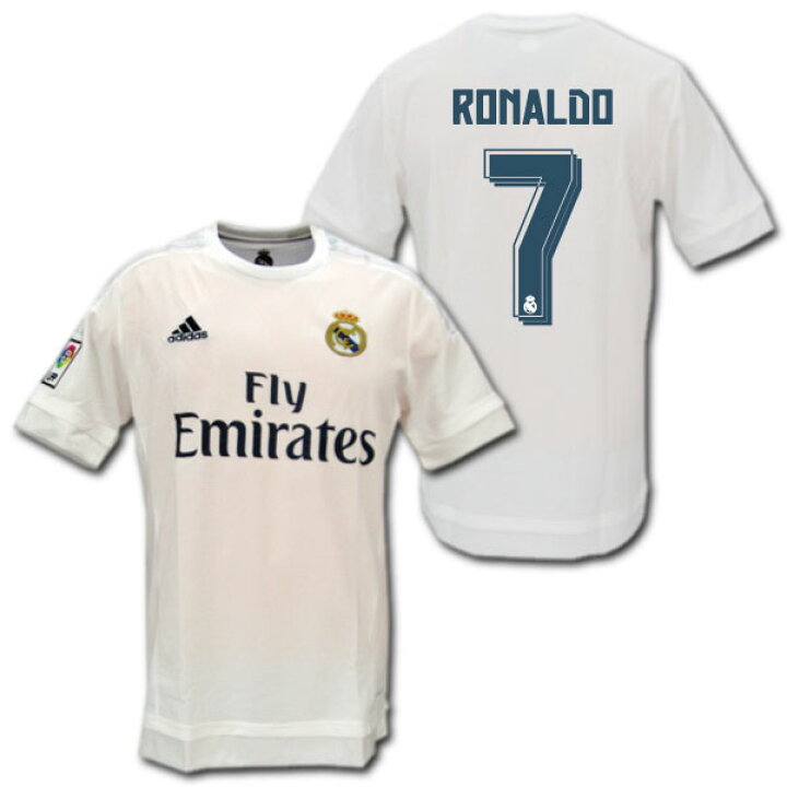 楽天市場】レアルマドリード 15/16 ホーム（白） # 7 RONALDO 