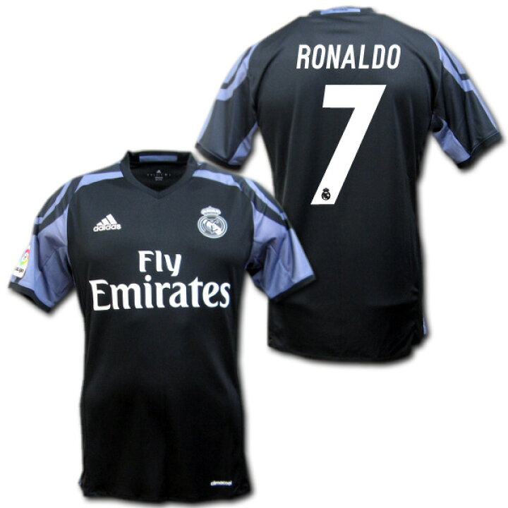 楽天市場】レアルマドリード 16/17 # 7 RONALDO ロナウド サード（黒 