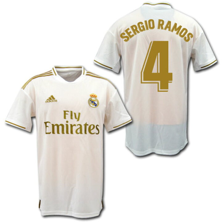 楽天市場】19/20 レアル・マドリード ホーム(白) ＃4 SERGIO RAMOS 