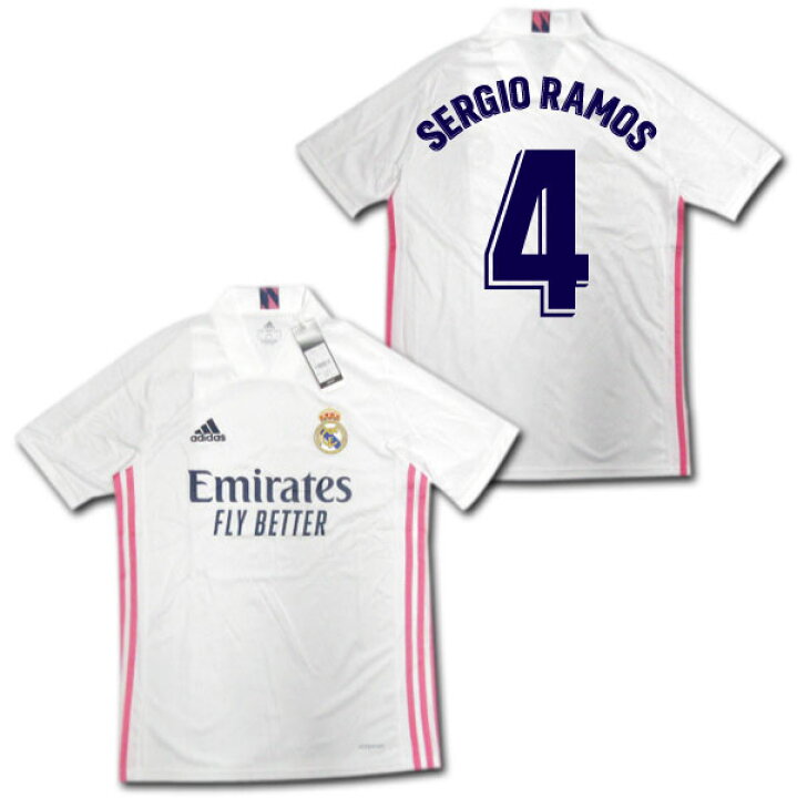 楽天市場 豪華おまけ付き 21 レアル マドリード ホーム 白 4 Sergio Ramos セルヒオ ラモス Adidas メール便送料無料 O K A フットボール