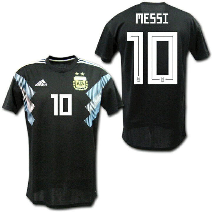 楽天市場】アルゼンチン代表 2018 アウェイ(黒) ＃10 MESSI リオネル 