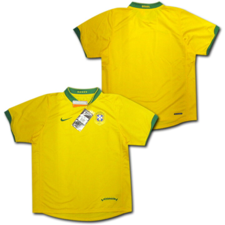 楽天市場 ネームナンバー無料 06 ブラジル代表 ホーム 黄色 子供用 Nike製 O K A フットボール 楽天市場 ネームナンバー無料 06 ブラジル代表 ホーム 黄色 子供用 Nike製 O K A フットボール