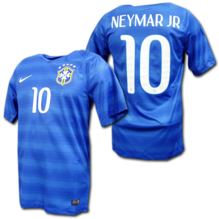楽天市場】2014 ブラジル代表 アウェイ(青) #10 NEYMAR JR ネイマール 