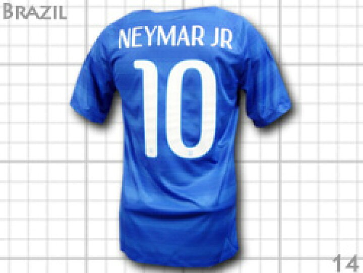 楽天市場】2014 ブラジル代表 アウェイ(青) #10 NEYMAR JR ネイマール 