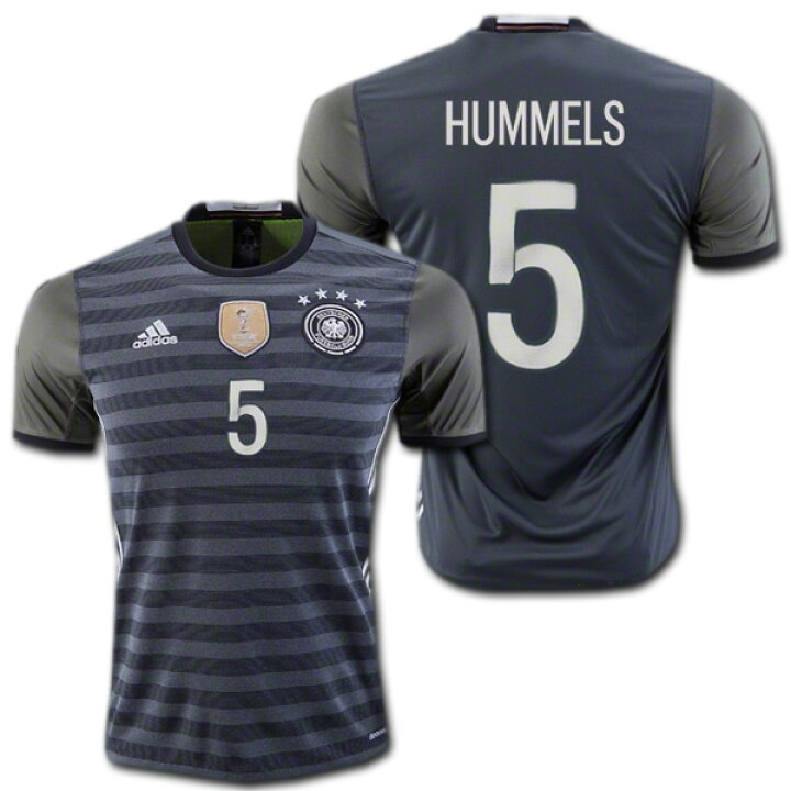 楽天市場 ドイツ代表 16 アウェイ グレー 5 Hummels マッツ フメルス ユーロ16 Adidas O K A フットボール