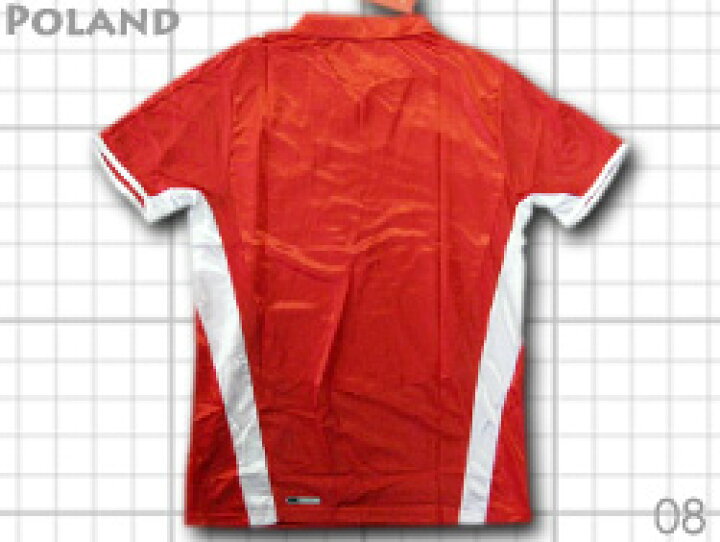 楽天市場 ネームナンバー無料 08 ポーランド代表 アウェイ 赤 Puma O K A フットボール