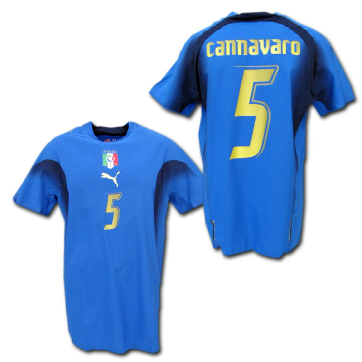 楽天市場】2007 イタリア代表 選手用 ホーム/四星 #5 CANNAVARO 