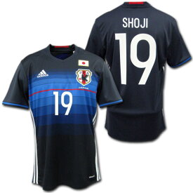 日本代表　16/18　ホーム(紺) ＃19　SHOJI　adidas