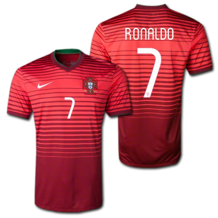 楽天市場】2014 ポルトガル代表 ホーム(赤) #7 RONALDO 