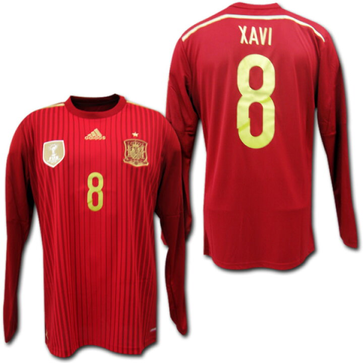 楽天市場】スペイン代表 2014 ホーム・長袖 #8 XAVI シャビ adidas 