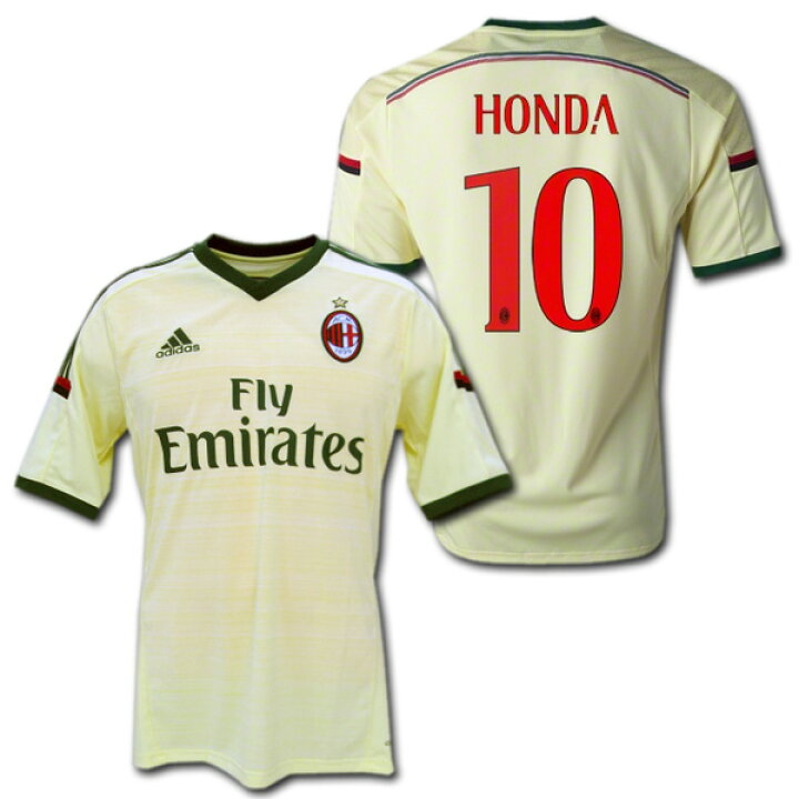 楽天市場】ACミラン 2014/15 サード #10 HONDA 本田 圭佑 アディダス製 