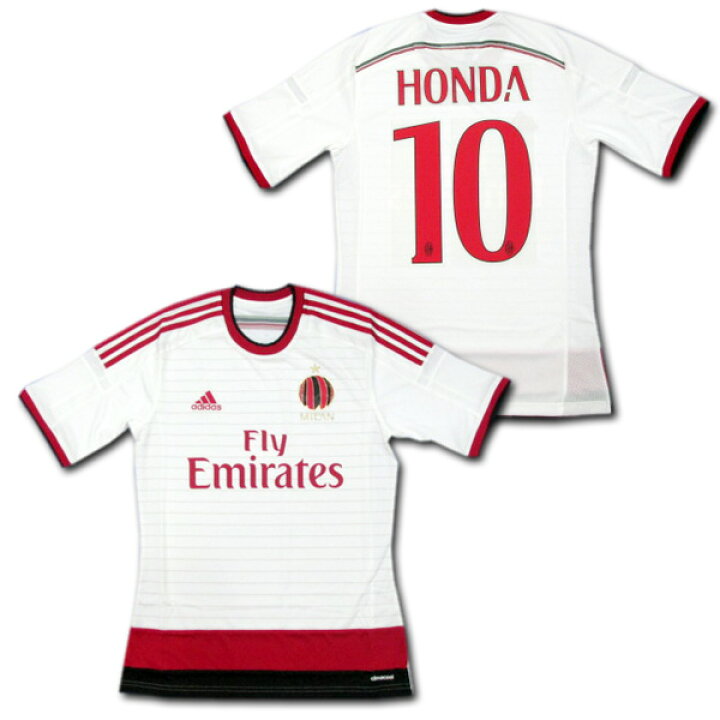 楽天市場】ACミラン 2014/15 アウェイ（白） #10 HONDA 本田 圭佑 