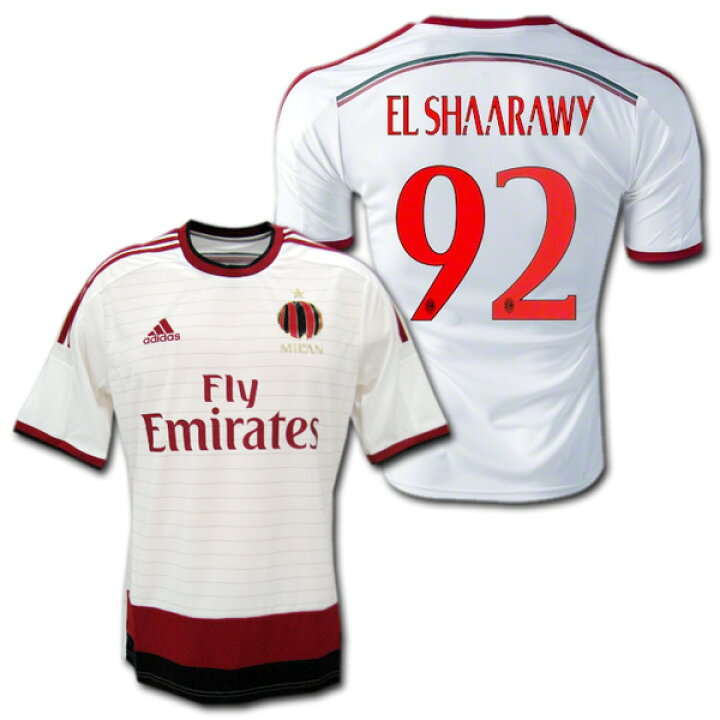 楽天市場】ACミラン 2014/15 アウェイ（白） #92 EL SHAARAWY 