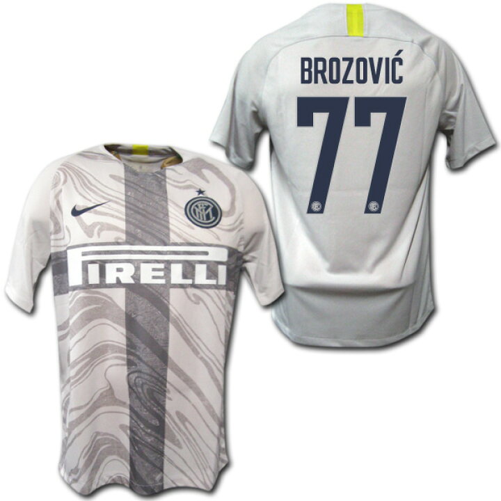 楽天市場】18/19 インテル サード（グレー） ＃77 BROZOVIC 