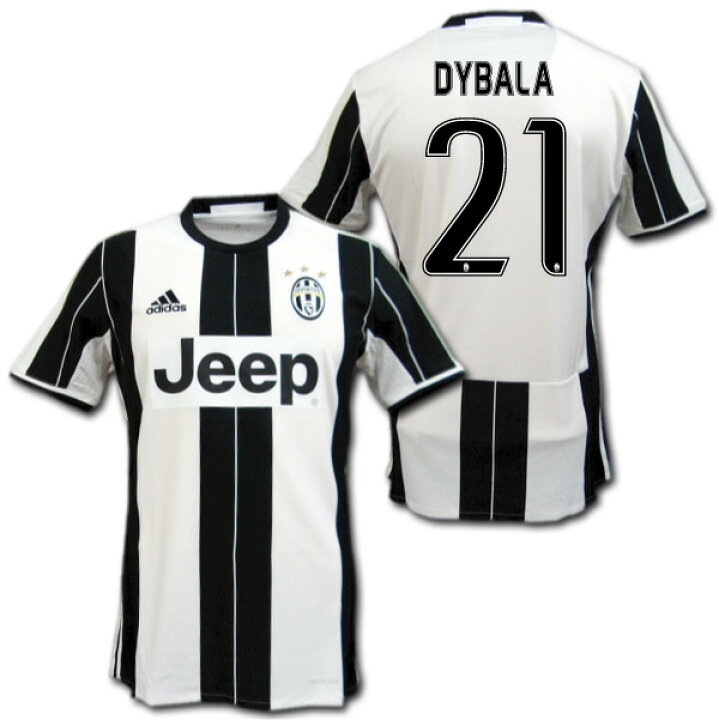 楽天市場】ユベントス 16/17 ホーム（白黒） #21 DYBALA パウロ 
