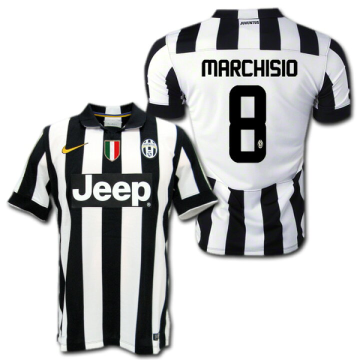 楽天市場】ユベントス 14/15 ホーム（白黒） #8 MARCHISIO 