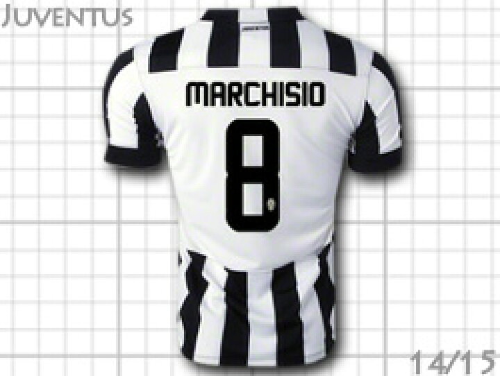 楽天市場】ユベントス 14/15 ホーム（白黒） #8 MARCHISIO 