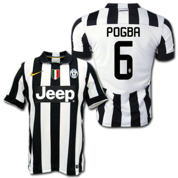 楽天市場】ユベントス 14/15 ホーム（白黒） #6 POGBA ポール・ポグバ 