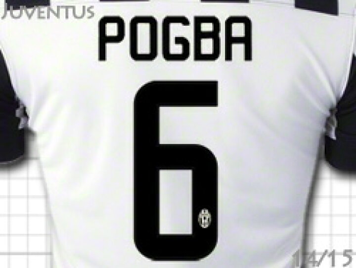 楽天市場】ユベントス 14/15 ホーム（白黒） #6 POGBA ポール・ポグバ 