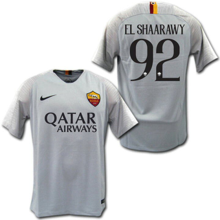 楽天市場】ASローマ 18/19 アウェイ（グレー) ＃92 EL SHAARAWY エル 