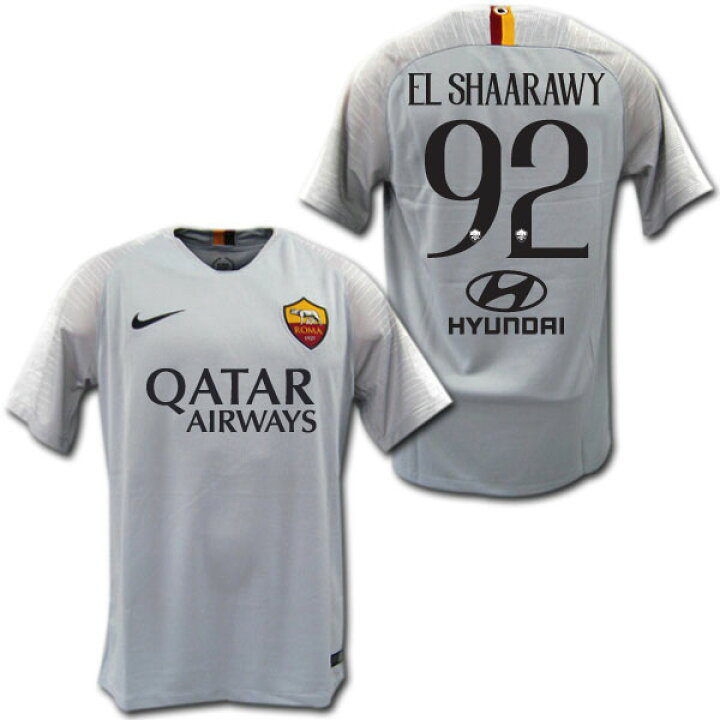 楽天市場】ASローマ 18/19 アウェイ（グレー) ＃92 EL SHAARAWY エル 
