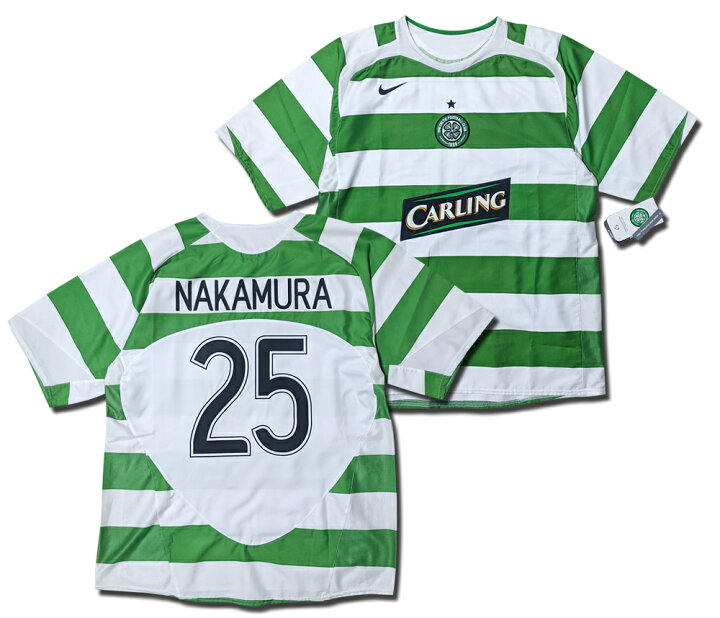 楽天市場 セルティック 05 06 ホーム 白緑 25 Nakamura 中村俊輔選手 伝説のチャンピオンズリーグ ナイキ Nike 送料無料 O K A フットボール 楽天市場 セルティック 05 06 ホーム 白緑 25 Nakamura 中村俊輔選手 伝説のチャンピオンズリーグ ナイキ Nike 送料無料 O K A フットボール