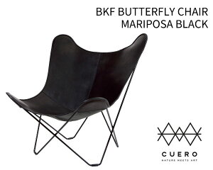CUERO BKF`FA o^tC`FA }|T ubN Ȃ߂v CUCUERO-1 BKF BUTTERFLY CHAIR MARIPOSA BLACKyz