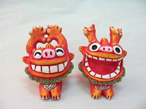 米子焼ワッショイ 赤 シーサーSサイズ