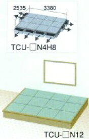 箱畳 ユニット畳 収納 【楽座(プランU-5)六畳タイプ引出8台付き】TCU-□N4H8