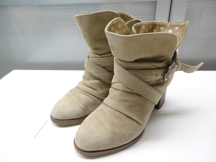 ツモリチサトダルメシアン柄ショートブーツ