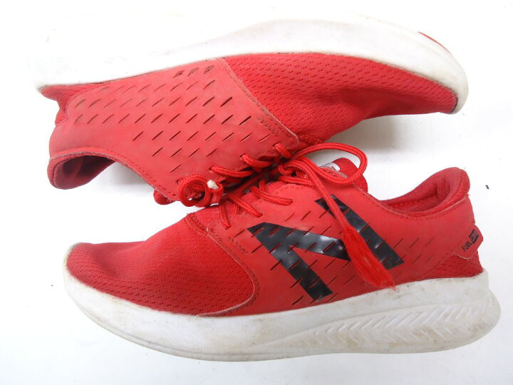 楽天市場 New Balance ニューバランス Fuelcore Coast Kjcstrby レディース キッズ ジュニア ランニングシューズ ローカットスニーカー Red レッド 真っ赤なカラーがとても綺麗 中古 Ok リユース シューズ ストア