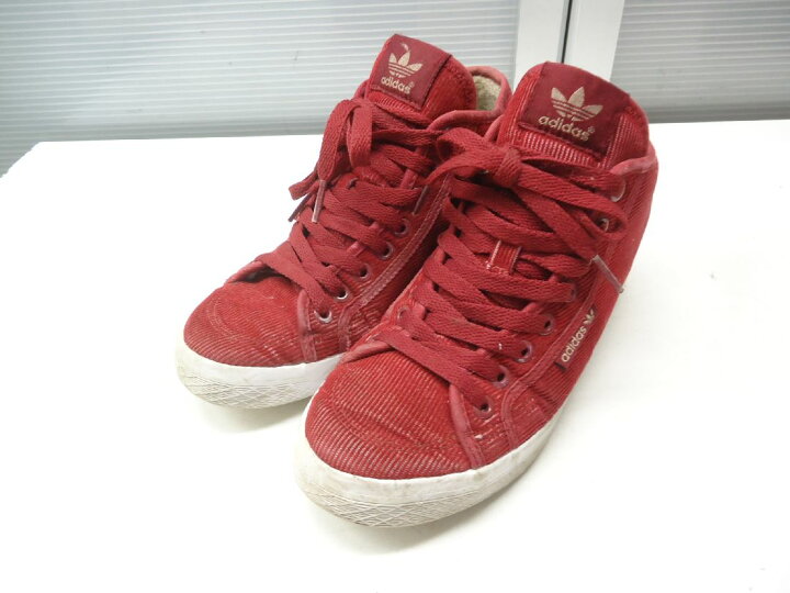 楽天市場 Adidas アディダス 23 5cm Us6 1 2 Uk5 Fr38 Chn235 Honey Mid Heel Corduroy ハニー ミッド ヒール コーデュロイ Aq5775 レディース インヒール ウィメンズ スニーカー シューズ Red レッド 赤色 Fw15モデル 中古 Ok リユース シューズ ストア
