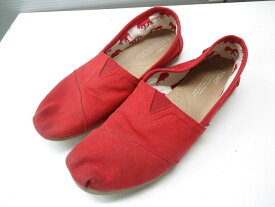 TOMS/トムス■M9.5(27.5cm)■Men's Canvas Classics 450314 メンズ キャンバス クラシックス/スリッポン スニーカー シューズ■Red/レッド■TOMSの中で最も人気な定番のクラシックシリーズのスリッポン☆【中古】