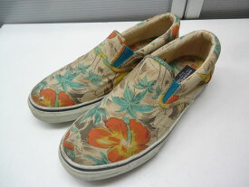 SPERRY TOP-SIDER/スペリー トップサイダー■11M(29.0cm)■STRIPER HAWAIIAN PRINT SLIP ON 1048180 ハワイアン プリント スリッポン/メンズ サイドゴア スニーカー シューズ■WHITE PRINT/ホワイト プリント■2014 SPRING/SUMMER COLLECTION☆【中古】